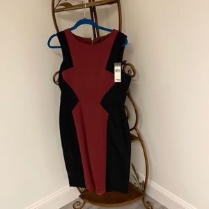 Black and res bcbg dress